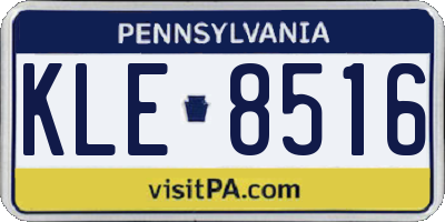 PA license plate KLE8516