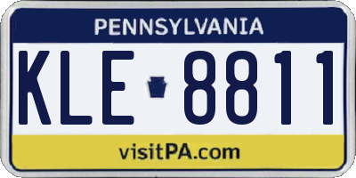 PA license plate KLE8811