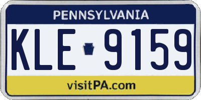 PA license plate KLE9159
