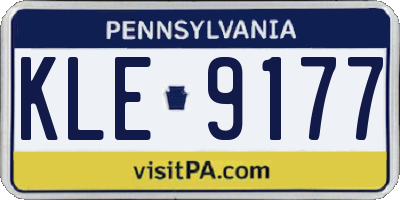 PA license plate KLE9177