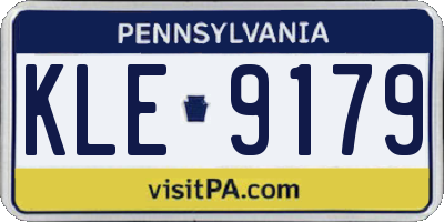 PA license plate KLE9179