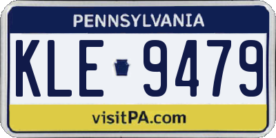 PA license plate KLE9479