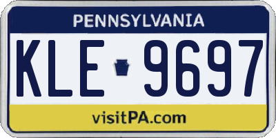 PA license plate KLE9697