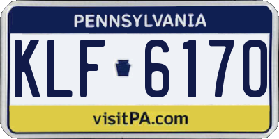 PA license plate KLF6170
