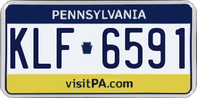 PA license plate KLF6591