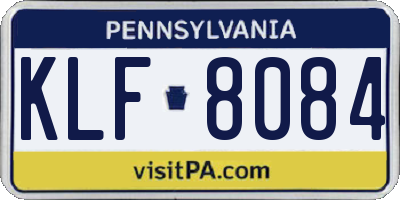 PA license plate KLF8084