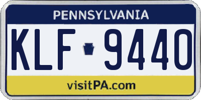 PA license plate KLF9440