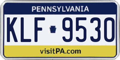 PA license plate KLF9530