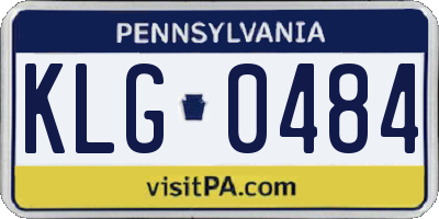 PA license plate KLG0484