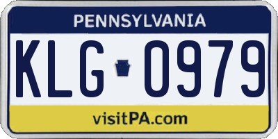 PA license plate KLG0979