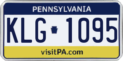 PA license plate KLG1095