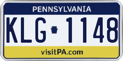 PA license plate KLG1148