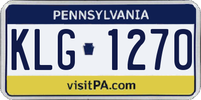 PA license plate KLG1270