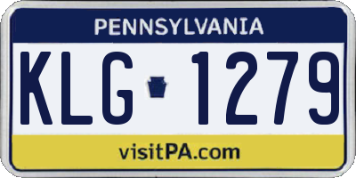 PA license plate KLG1279