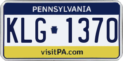 PA license plate KLG1370