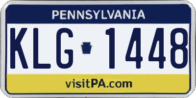 PA license plate KLG1448