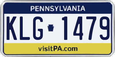 PA license plate KLG1479