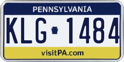 PA license plate KLG1484