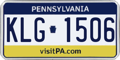 PA license plate KLG1506