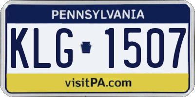 PA license plate KLG1507