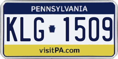 PA license plate KLG1509