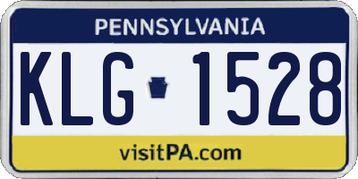 PA license plate KLG1528