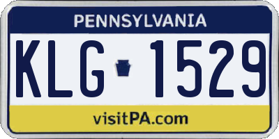 PA license plate KLG1529