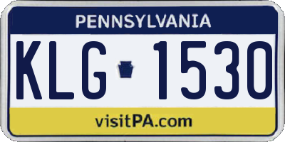 PA license plate KLG1530