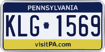 PA license plate KLG1569