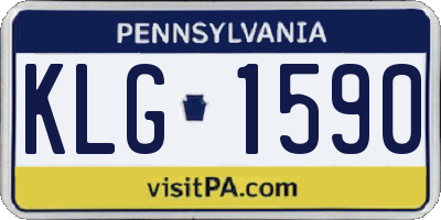 PA license plate KLG1590