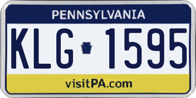 PA license plate KLG1595