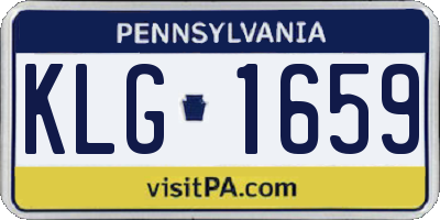 PA license plate KLG1659