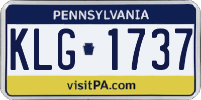 PA license plate KLG1737
