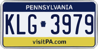 PA license plate KLG3979