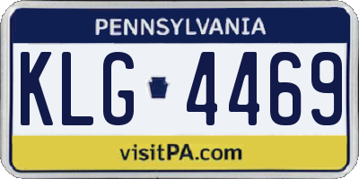 PA license plate KLG4469