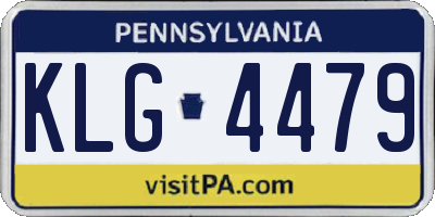 PA license plate KLG4479