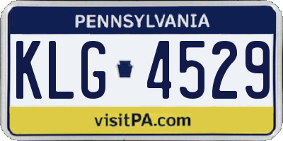 PA license plate KLG4529