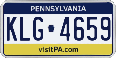 PA license plate KLG4659