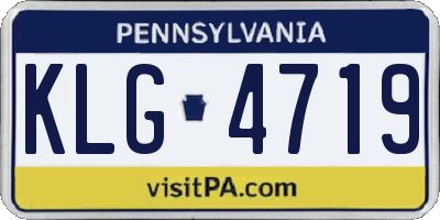 PA license plate KLG4719