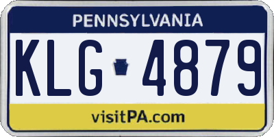 PA license plate KLG4879