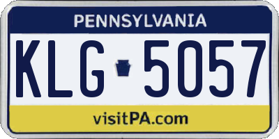 PA license plate KLG5057