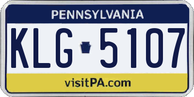PA license plate KLG5107
