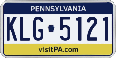 PA license plate KLG5121