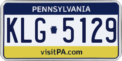 PA license plate KLG5129