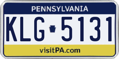 PA license plate KLG5131