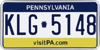 PA license plate KLG5148