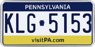 PA license plate KLG5153