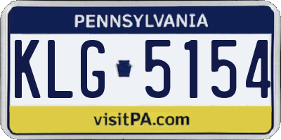 PA license plate KLG5154