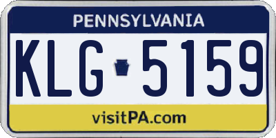 PA license plate KLG5159
