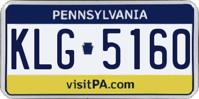 PA license plate KLG5160